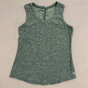 Title Nine Scoop Neck Pullover Tank Top Sleeveless Heather Green Womens Size L